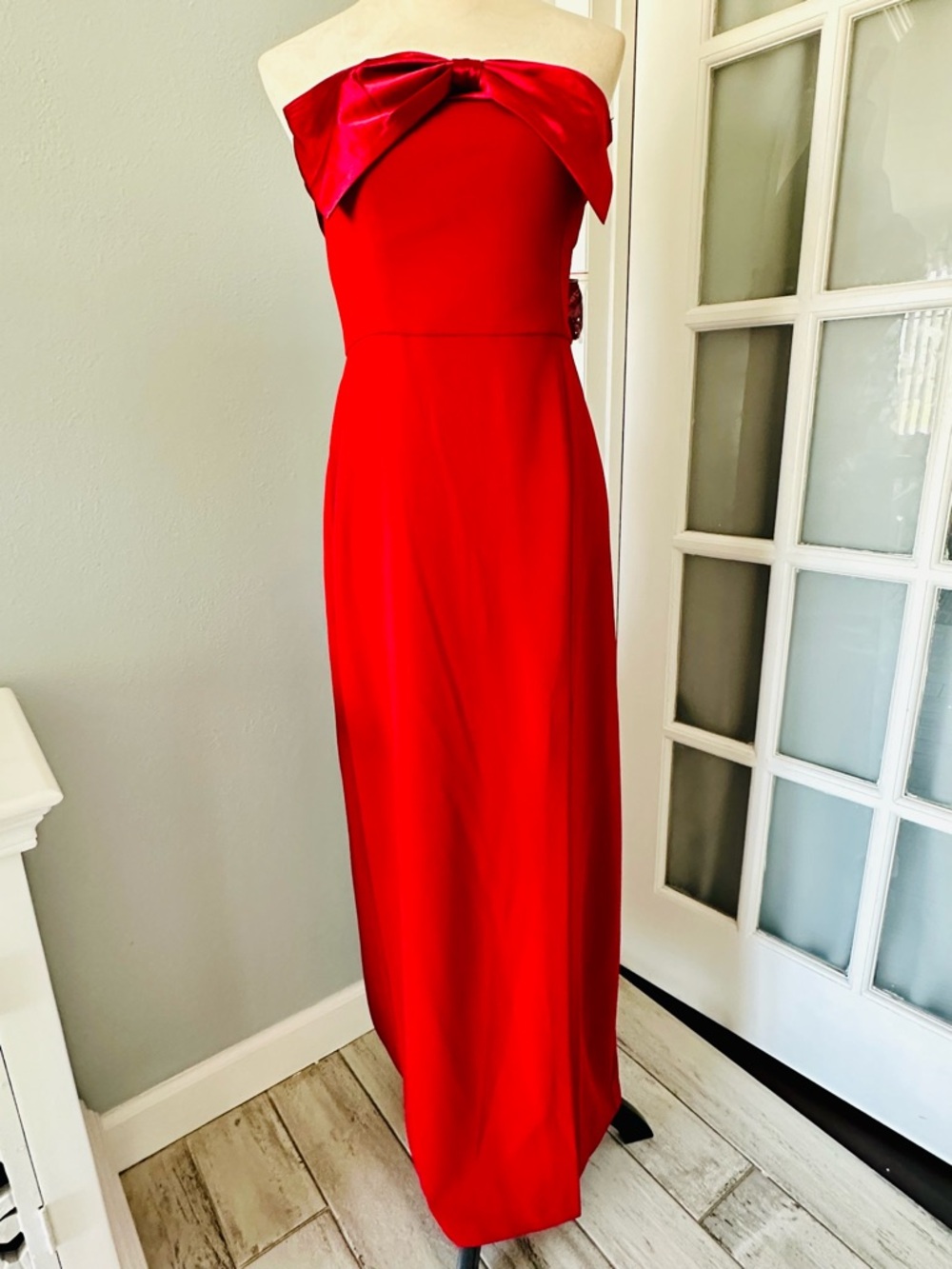 R & M Richards Red Wedding Dress